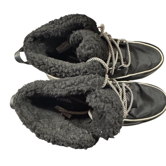 Sorel Women's Waterproof Winter Boots Size 9.5 Black Ankle Explorer - Picture 5 of 7